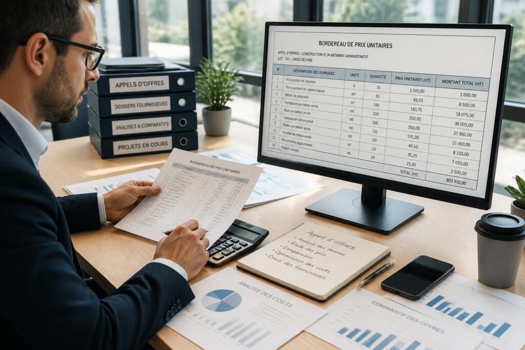 découvrez comment optimiser la gestion des appels d’offres en entreprise grâce à un bordereau de prix unitaire efficace et adapté.