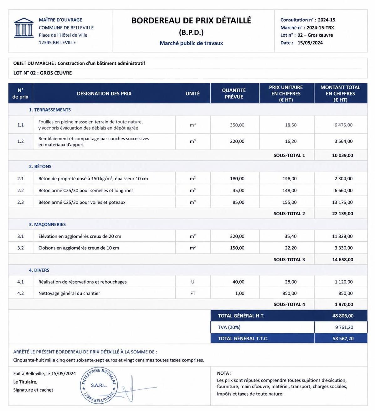 découvrez le rôle essentiel du bordereau de prix dans la gestion des appels d’offres publics, ses fonctions clés et comment il facilite la transparence et la comparaison des propositions.